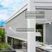 Альтанка Alvaro 3,6x4 м, дах open/close (механічний), білий — фото 7