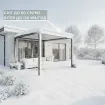 Альтанка Alvaro 3,6x8 м, дах open/close (механічний), антрацит — фото 4