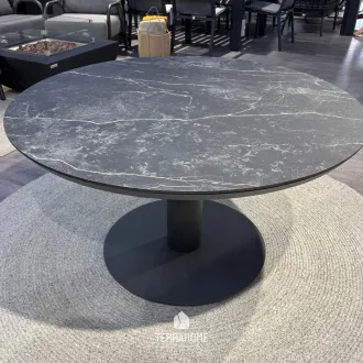 Вуличний круглий стіл Moreno Low Dining Table 120 Ø см, TRESPA MARBLE, Charcoal — фото 2
