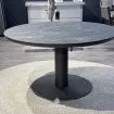Вуличний круглий стіл Moreno Low Dining Table 120 Ø см, TRESPA MARBLE, Charcoal — фото 5
