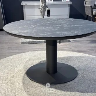 Вуличний круглий стіл Moreno Low Dining Table 120 Ø см, TRESPA MARBLE, Charcoal — фото 5