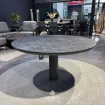 Вуличний круглий стіл Moreno Low Dining Table 120 Ø см, TRESPA MARBLE, Charcoal