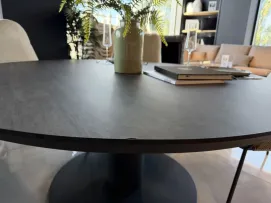 Вуличний круглий стіл Moreno Low Dining Table 150 Ø см, TRESPA MARBLE, Charcoal — фото 2