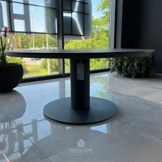 Уличный круглый стол Moreno Low Dining Table 150 Ø см, TRESPA MARBLE, Charcoal — фото 4