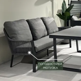 Диван Liv Lounge Charcoal 3-х місний — фото 7