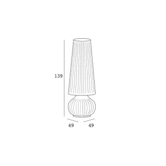 Светильник вуличный садовый FADE LAMP LIGHT INDOOR & OUTDOOR 49x49x139 см — фото 5
