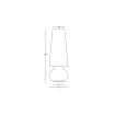 Светильник вуличный садовый FADE LAMP LIGHT INDOOR & OUTDOOR 49x49x139 см — фото 6