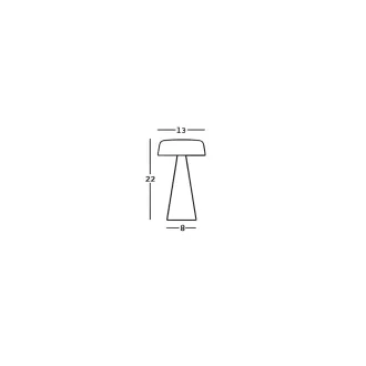 Світильник вуличний садовий FADE TABLE LAMP 13x22 см, AQUAMARINE — фото 8