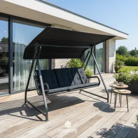 Гойдалка розкладна 3-місна Paradiso Kettler + подушки — фото 2