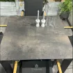 Стіл Diamond 95х95 см Anthracite з HPL столешнею Titan Anthracite — фото 2