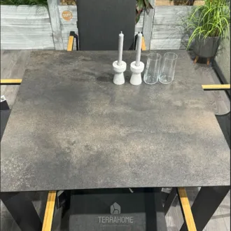 Стіл Diamond 95х95 см Anthracite з HPL столешнею Titan Anthracite — фото 2