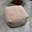 Вуличний пуф Arezzo 55x55 см квадрат, Soft pink mix (рожевий), ПЕТ — фото 3