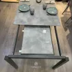 Стіл розкладний PRANZO 160-210x90 антрацит, столешня Concrete effect — фото 3