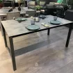 Стіл розкладний PRANZO 160-210x90 антрацит, столешня Concrete effect