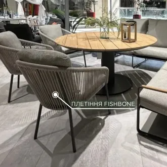 Комплект кутовий диван Merano+ стіл Grado+ 3 стільця Nappa — фото 6