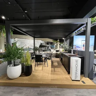 Беседка Luxe 3,6x4 м, крыша open/close (механическая), антрацит — фото 2