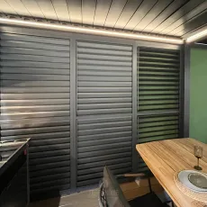 Комплект стінок із жалюзі Luxe на перголу на бік 3 м