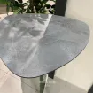 Барний стіл оливковий TRIPÈ FIXED з краплеподібною стільницею Stone effect — фото 3