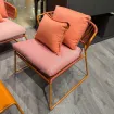 Уличный стул LISA CLUB LOUNGE терракотовый с подушками
