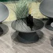 Кавовий столик FADE RELAX, GRANITE з чорною стільницею