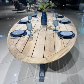 Вуличний стіл Madre 280x130 Matt royal grey |Natural new teak — фото 6