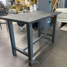 Уличный барный стол TIERRA 150 x 80 cm. Trespa Marble Charcoal