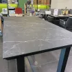 Вуличний барний стіл TIERRA 150 x 80 cm. Trespa Marble Charcoal — фото 5