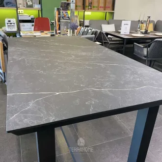 Вуличний барний стіл TIERRA 150 x 80 cm. Trespa Marble Charcoal — фото 5
