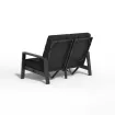 Диван Queens Lounge Bench 2-Seater, Black — фото 2