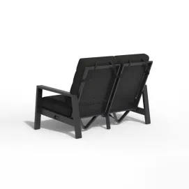 Диван Queens Lounge Bench 2-Seater, Black — фото 2