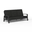 Диван Queens Lounge Bench 3-Seater, Black — фото 3