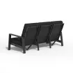 Диван Queens Lounge Bench 3-Seater, Black — фото 4