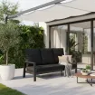 Диван Queens Lounge Bench 3-Seater, Black