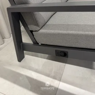 Диван Queens Lounge Bench 3-Seater, Charcoal — фото 6