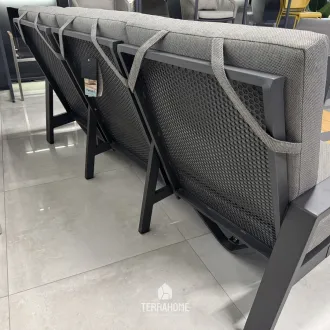 Диван Queens Lounge Bench 3-Seater, Charcoal — фото 4