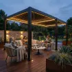 Беседка Villa 6х4 м, крыша open/close (механическая) + LED, антрацит