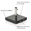 Парасоля з центральною опорою EASY PUSH, Ø 300 см, anthracite matt / anthracite — фото 7