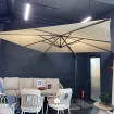 Парасоля з бічною опорою EASY SWING 300х300 см, anthracite matt / natural — фото 12