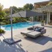 Парасоля з бічною опорою EASY SWING 300х300 см, silver/ anthracite
