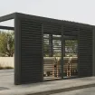 Комплект розсувних дверей Luxe на перголу на бік 3,6 м