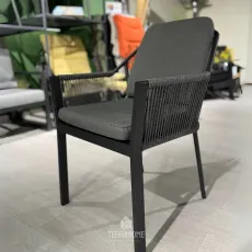 Стілець Liv Dining Chair Stackable Charcoal