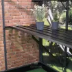 Інтегрований стелаж на 4 секції, чорний 