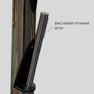 Садовий душ DIAMOND Нержавіюча сталь 316 L L-форма — фото 5