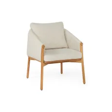 Стілець Bellano dining chair Natural new teak |natural gravel