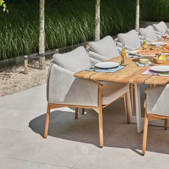Стілець Bellano dining chair Natural new teak |natural gravel — фото 4