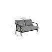 Диван Pep Lounge 2-Seater, Charcoal — фото 13
