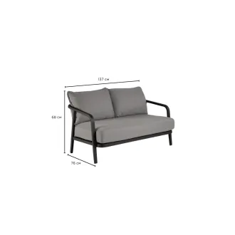 Диван Pep Lounge 2-Seater, Charcoal — фото 13