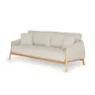 Диван Bellano 2 seater sofa bench, Natural new teak |natural gravel