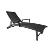 Шезлонг Fly graphite, carbon grey Alu/Textilene, Teak — фото 11