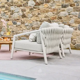 Крісло Sato lounge chair / Camel sand | natural gravel — фото 3